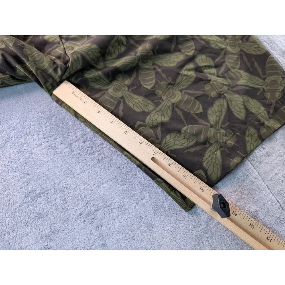 RLX Ralph Lauren Mens Golf Shorts 34 Green Bee Insect Print Performance Stretch